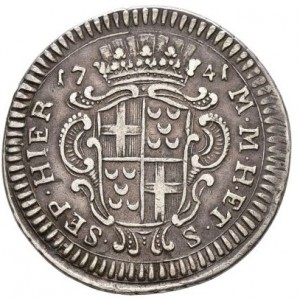Реверс монеты Мальта, 1 скудо, 1741