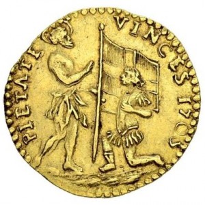 Реверс монеты Мальта, 1 цехин, 1705-1717