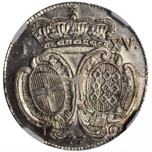 Реверс монеты Мальта, 15 тари, 1776-1777