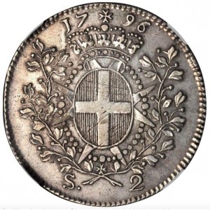 Реверс монеты Мальта, 2 скудо, 1796