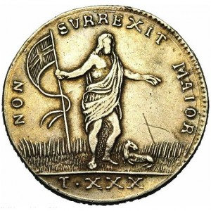 Реверс монеты Мальта, 30 тари, 1761