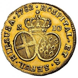 Реверс монеты Мальта, 10 скудо, 1782