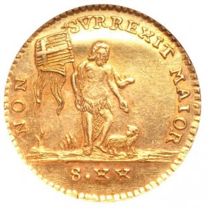 Реверс монеты Мальта, 20 скудо, 1764