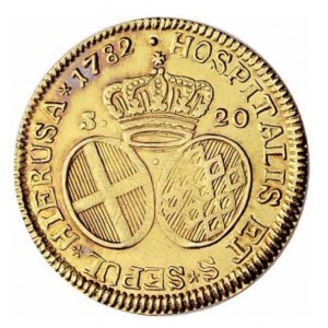 Реверс монеты Мальта, 20 скудо, 1781-1782