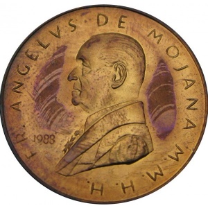 Аверс монеты Мальтийский орден, 10 грано, 1988