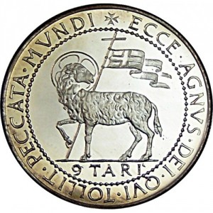 Реверс монеты Мальтийский орден, 9 тари, 1969