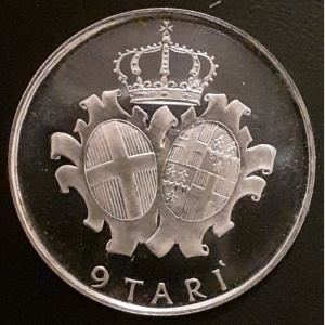 Реверс монеты Мальтийский орден, 9 тари, 1972