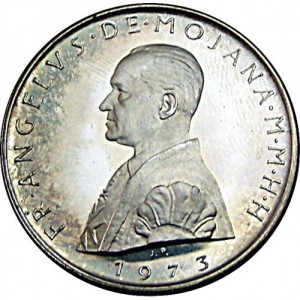 Аверс монеты Мальтийский орден, 9 тари, 1973