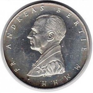 Аверс монеты Мальтийский орден, 9 тари, 1990