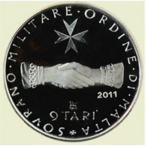 Реверс монеты Мальтийский орден, 9 тари, 2011