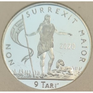 Реверс монеты Мальтийский орден, 9 тари, 2020