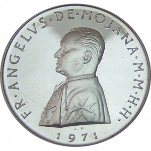 Аверс монеты Мальтийский орден, 1 скудо, 1971-1973