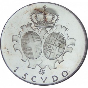 Реверс монеты Мальтийский орден, 1 скудо, 1971-1973