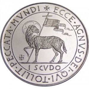 Реверс монеты Мальтийский орден, 1 скудо, 1974-1975