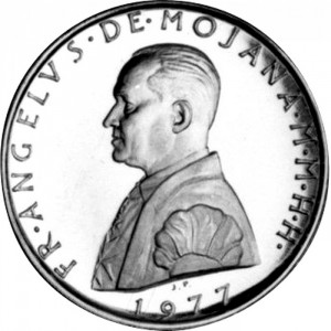 Аверс монеты Мальтийский орден, 1 скудо, 1977