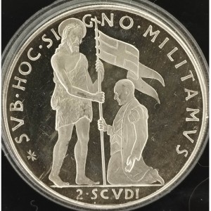 Реверс монеты Мальтийский орден, 2 скудо, 1962-1963