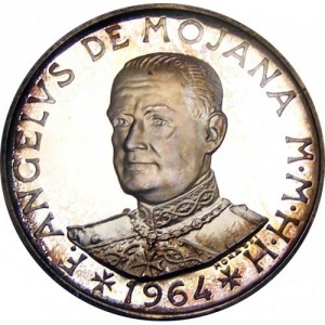Аверс монеты Мальтийский орден, 2 скудо, 1964