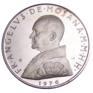 Аверс монеты Мальтийский орден, 2 скудо, 1976