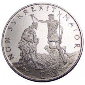 Реверс монеты Мальтийский орден, 2 скудо, 1976