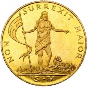 Реверс монеты Мальтийский орден, 5 скудо, 1961