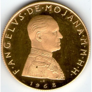 Аверс монеты Мальтийский орден, 5 скудо, 1968