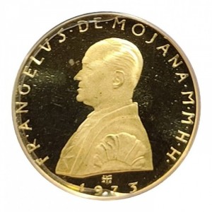 Аверс монеты Мальтийский орден, 5 скудо, 1971-1975
