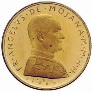 Аверс монеты Мальтийский орден, 5 скудо, 1979-1981