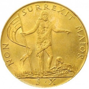Реверс монеты Мальтийский орден, 10 скудо, 1961