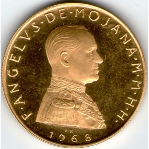 Аверс монеты Мальтийский орден, 10 скудо, 1968