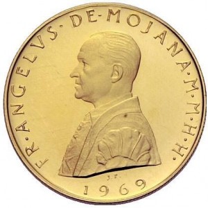 Аверс монеты Мальтийский орден, 10 скудо, 1969-1970