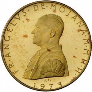 Аверс монеты Мальтийский орден, 10 скудо, 1973