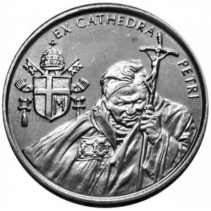 Реверс монеты Мальтийский орден, 1 лира, 2005, Иоанн Павел II /Ex cathedral Peter/