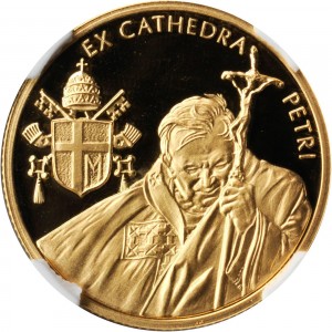 Реверс монеты Мальтийский орден, 2.500 лир, 2004-2005, Иоанн Павел II /Ex cathedra petri, крест/