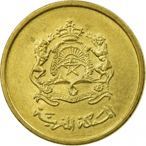 Аверс монеты Марокко, 10 сантимов, 2002