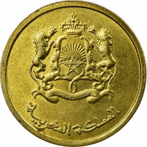 Аверс монеты Марокко, 10 сантимов, 2011-2023