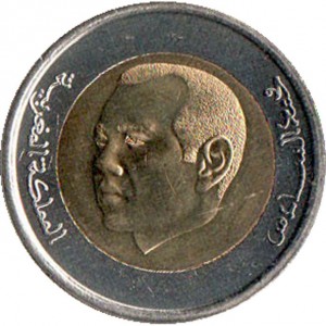 Аверс монеты Марокко, 5 дирхамов, 2023