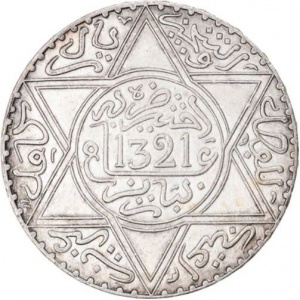 Аверс монеты Марокко, 1 риал, 1902-1903