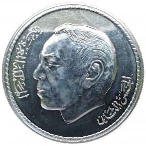 Аверс монеты Марокко, 50 дирхамов, 1975, Международный год женщин