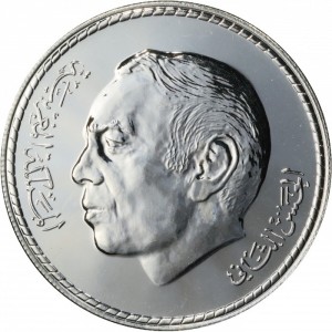 Аверс монеты Марокко, 150 дирхамов, 1980, 15 век Хиджры