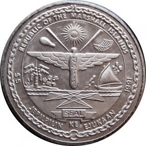 Аверс монеты Маршалловы Острова, 5 долларов, 1991, Героям Перл-Харбора