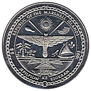 Аверс монеты Маршалловы Острова, 5 долларов, 1993, Рождество