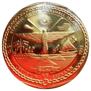 Аверс монеты Маршалловы Острова, 10 долларов, 1993, Герои Гуадалканала