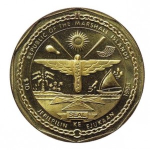 Аверс монеты Маршалловы Острова, 10 долларов, 1994, Юпитер
