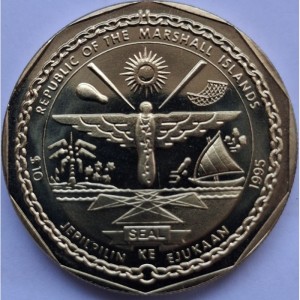 Аверс монеты Маршалловы Острова, 10 долларов, 1995, Джон Кеннеди - Обеспечить успех свободы