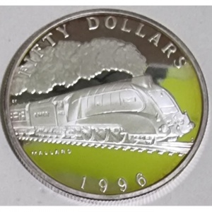 Реверс монеты Маршалловы Острова, 50 долларов, 1996, The Mallard