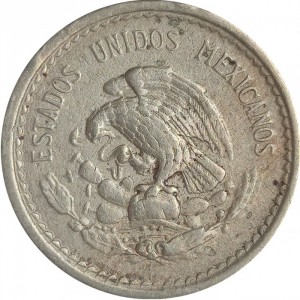 Аверс монеты Мексика, 5 сентаво, 1936-1942