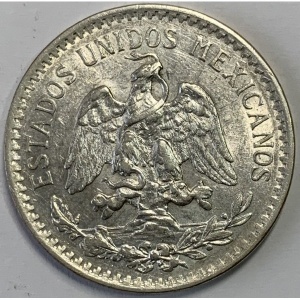Аверс монеты Мексика, 50 сентаво, 1918-1919