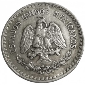Аверс монеты Мексика, 1 песо, 1918-1919
