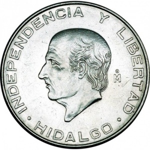 Реверс монеты Мексика, 5 песо, 1955-1957