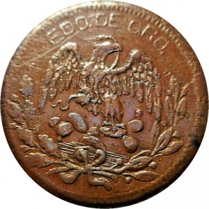 Аверс монеты Мексика, 2 сентаво, 1915